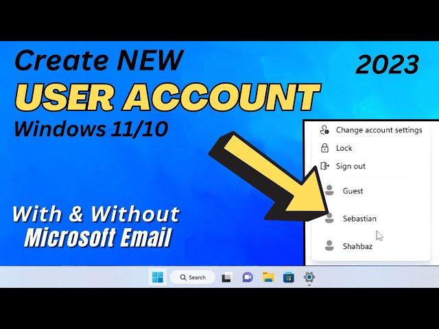 How to Create Multiple User Accounts in Windows 10/11 (2023 NEW)