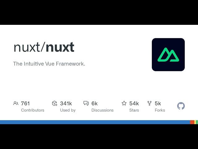 GitHub - nuxt/nuxt: The Intuitive Vue Framework.