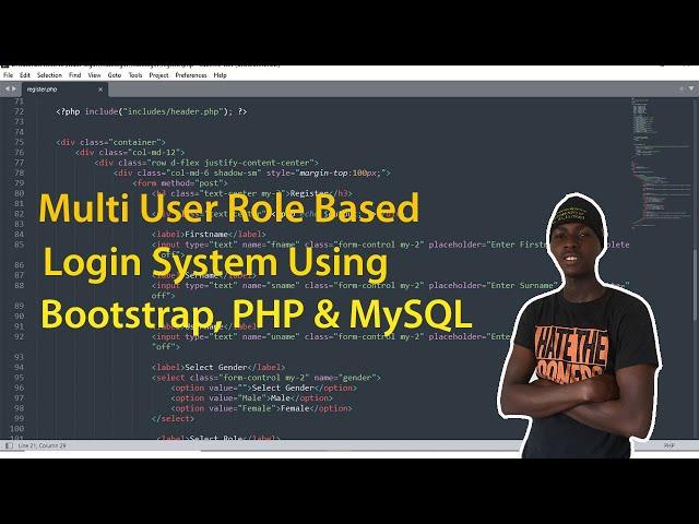 Multi User Role Based Login System Using Bootstrap, PHP & MySQL