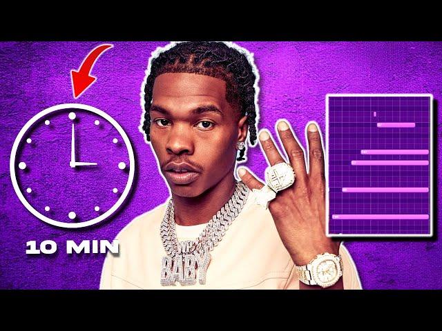 Making A Lil Baby Type Beat In 10 Minutes?! | FL Studio Tutorial