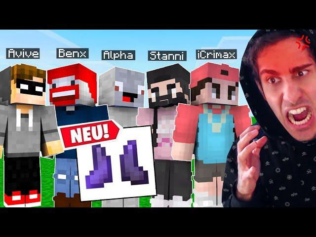 die ersten NETHERITE Schuhe bei Minecraft Walls! (UNFAIR)