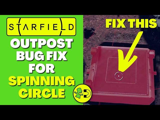 Starfield Outpost Bug Fix For Spinning Circle