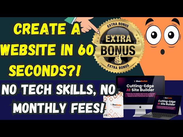 ZenBuilder Review and Bonuses | Best AI Website Builder | Build Funnels with AI | Make Money Online