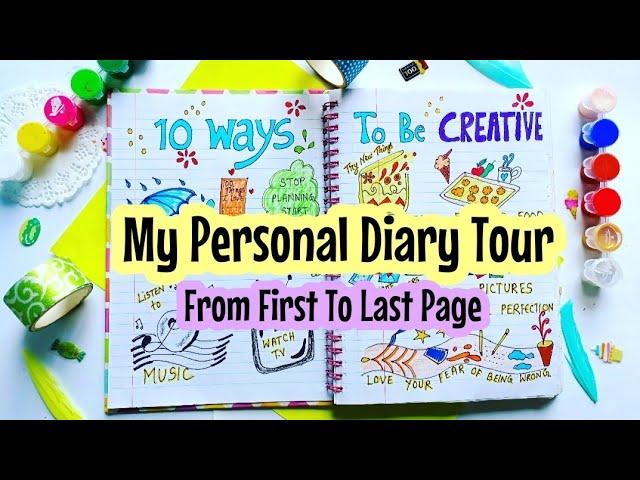 How to fill a Personal Diary from last to first page  #journalideas #diaryideas