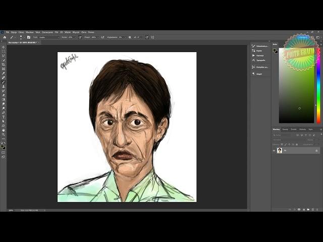 Al Pacino - drawing timelapse