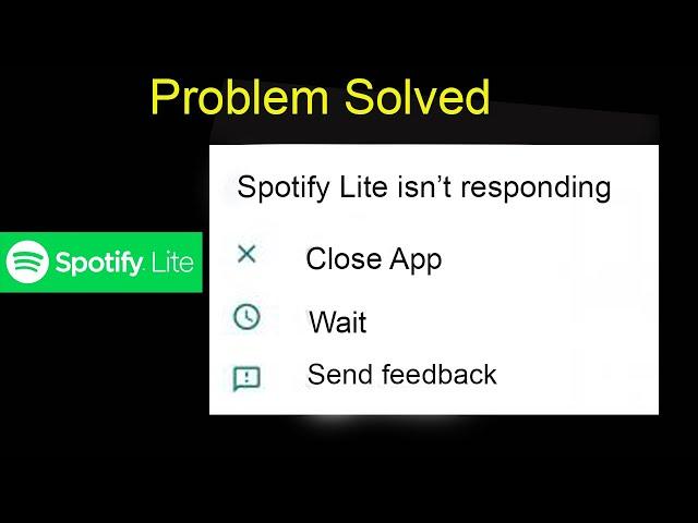 Spotify Lite App Isn't Responding Error in Android | Spotify Lite Not Opening Problem Android Phone