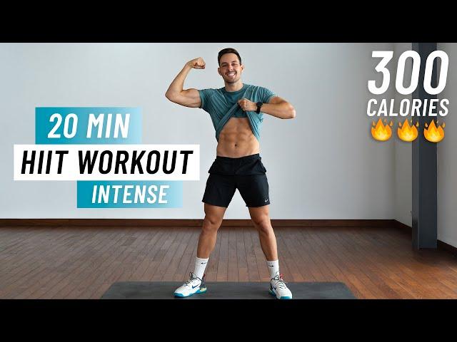 20 Min Fat Burning HIIT Workout -  Full body Cardio, No Equipment, No Repeat