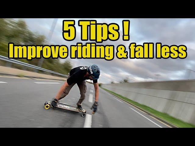 5 Tips to fall less and improve your electric skateboard riding