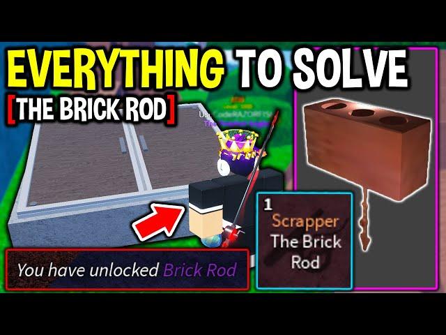 EVERYTHING YOU NEED To SOLVE SECRET BRICK ROD in Roblox Fisch..