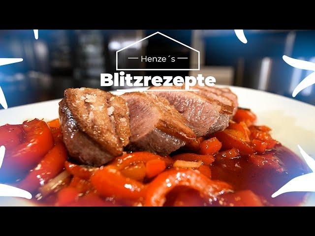  HENZES BLITZREZEPTE EXPRESS | Knusprige Entenbrust mit Zitronen-Paprika