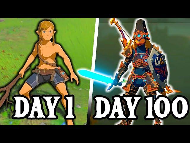 I Spent 100 Days in Zelda Breath of the Wild, Here's What Happened