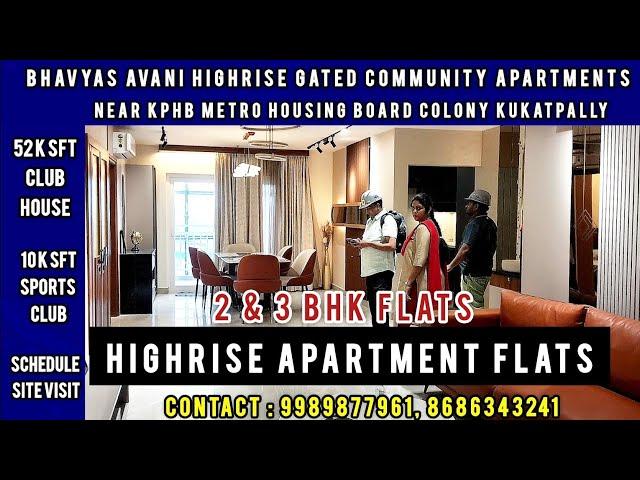 Highrise Gated Community Flats for Sale KPHB KUKATPALLY Near KPHB Metro 9989877961