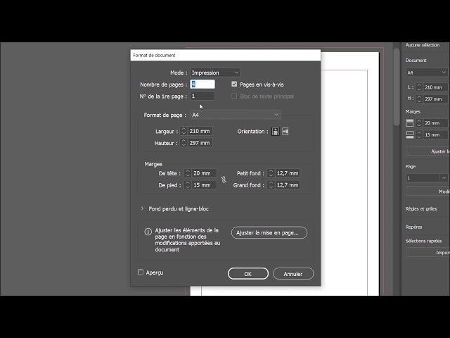 Prise en main de l'interface d'InDesign CC 2020