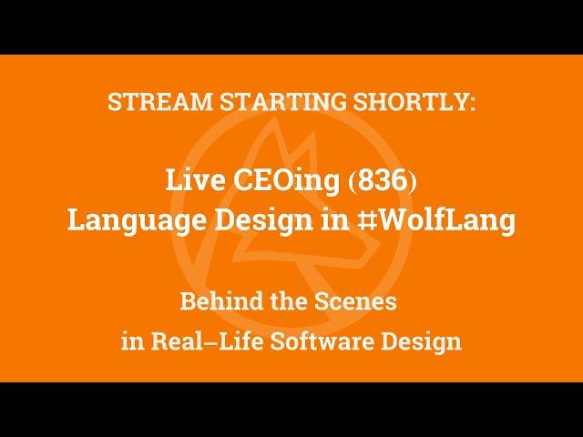 Live CEOing Ep 836: Language Design in Wolfram Language [Tabular]