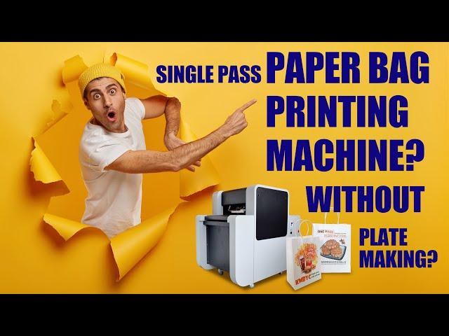 Paper bag printing machine? Without plate making?