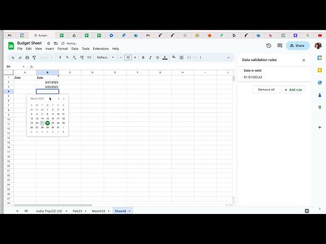 Add a Pop-Up Calendar Date Picker in Google sheet/ Microsoft Excel