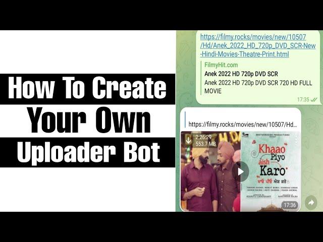 How To Make Url Uploader Bot In Telegram With Mobile