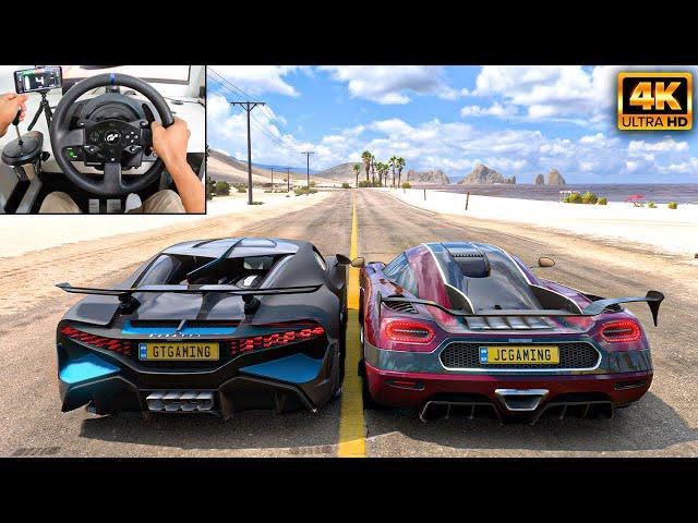 Bugatti Divo & Koenigsegg Agera RS | Forza Horizon 5 | Thrustmaster T300RS gameplay