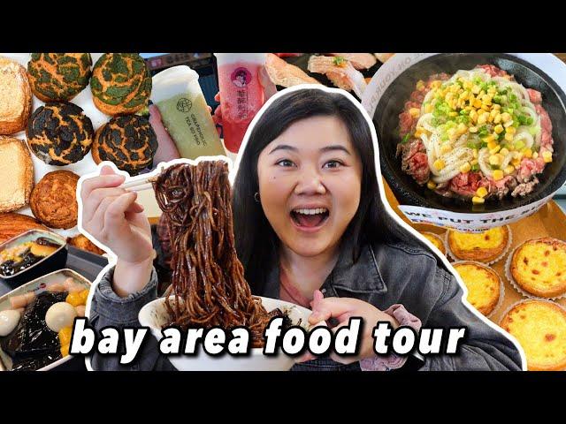 What I Eat in a Weekend in the BAY AREA! (hotpot, sushi, egg tarts, dumplings, korean fried chicken)