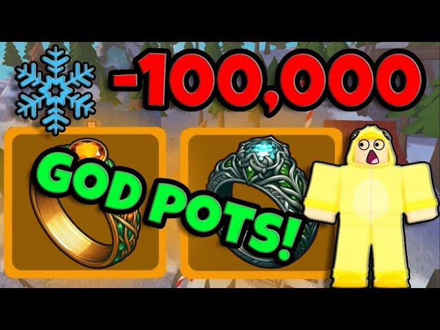 SPENDING 100K SNOWFLAKES in Roblox Dungeon Quest WILL I GET THE LEGENDARY RINGS?