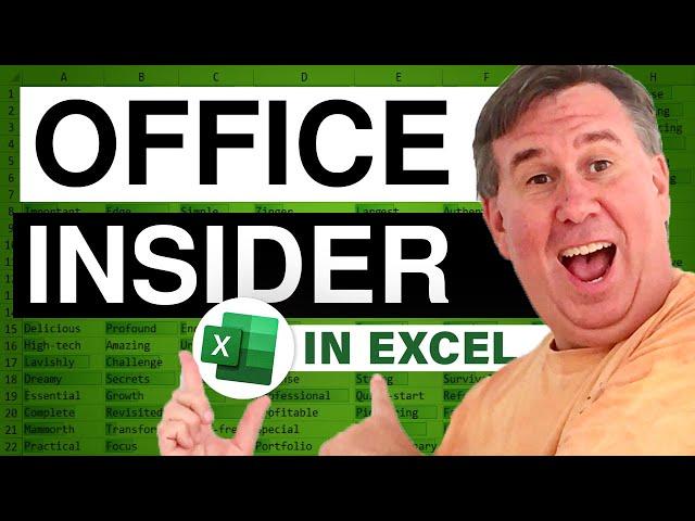 Excel - How to Get Latest Features in Office 365 - Episode 1967