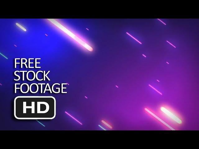 Free Stock Footage - 1 Hour Neon Background