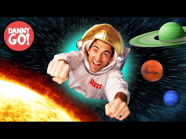 "Space Race!" Planet Dance Song  Solar System Brain Break | Danny Go! Songs for Kids