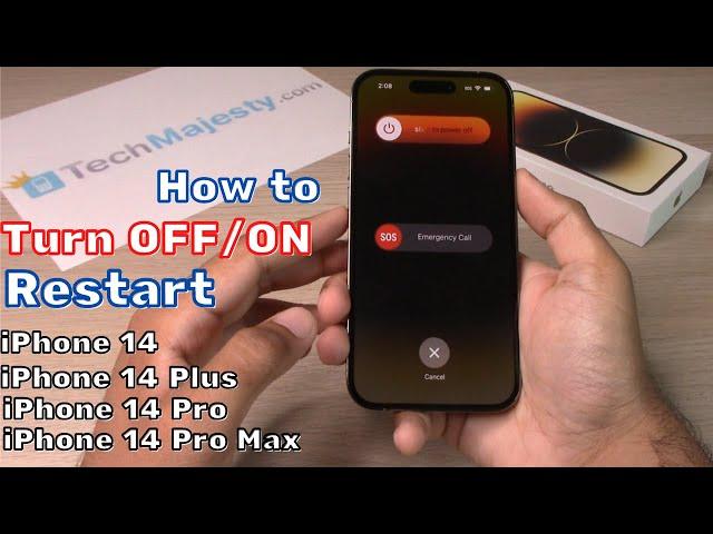 How to Turn Off/Turn On or Restart: iPhone 14 / iPhone 14 Pro / iPhone 14 Pro Max /14 Plus - 3 WAYS