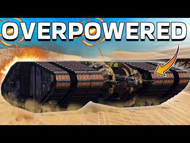 I Created An OVERPOWERED Tank in Crossout Using Goliath Tracks