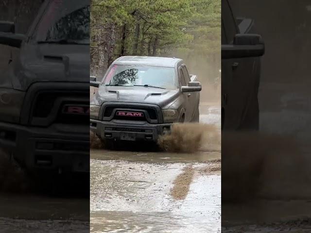 Ram 1500 Warlock MUD Puddle Fun!! #youtubeshorts #ram1500 #mudding