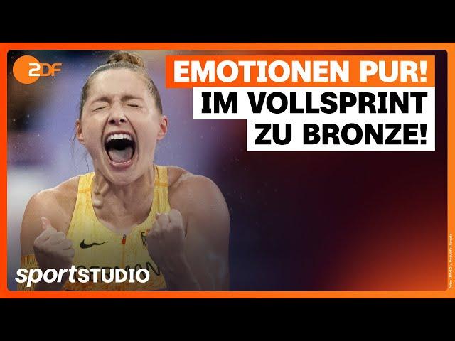 Die deutsche 4x100m-Staffel sprintet zu Bronze | Olympia Paris 2024 | sportstudio