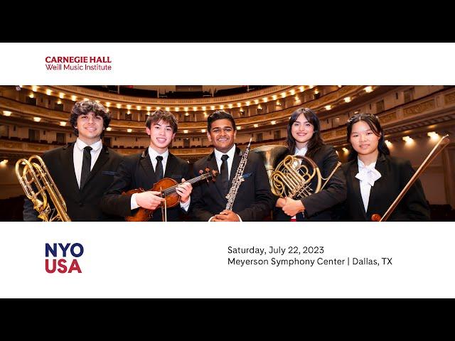 National Youth Orchestra of the United States of America at Meyerson Symphony Center, Dallas, Texas