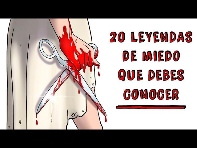 20 LEYENDAS de MIEDO que DEBES CONOCER  Draw My Life Historia de Terror