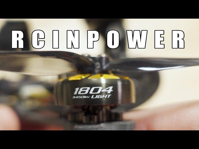 Use RCINPOWER 1804 motors instead of 1404 motors 