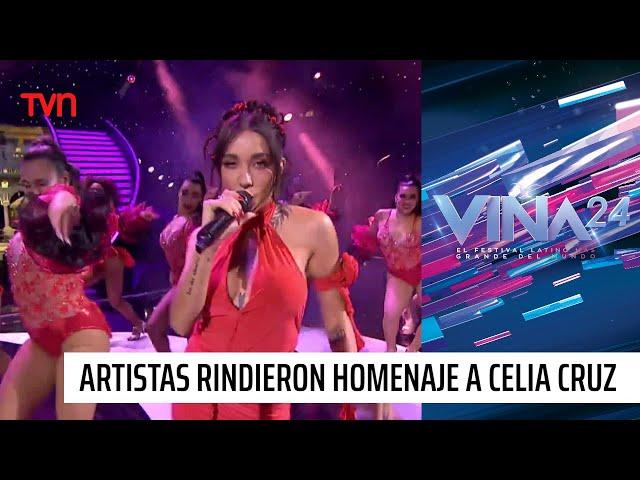 Artista rindieron homenaje a Celia Cruz en la tercera noche del Festival | #Viña2024