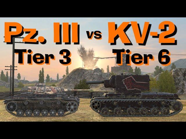 WOT Blitz Can Pz. III Kill a KV-2