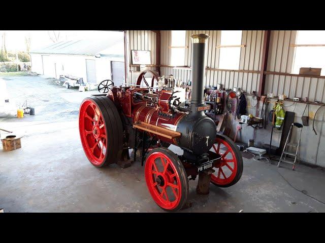 Cold Starting a 1912 Marshall Steam Engine "Uncle George"