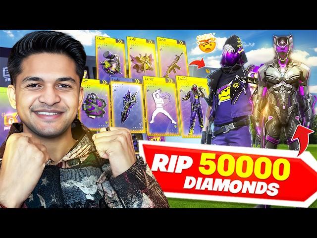 2025 First Booyah Pass RIP 50,000 Diamonds  For 1 Rare Bundle Garena Free Fire