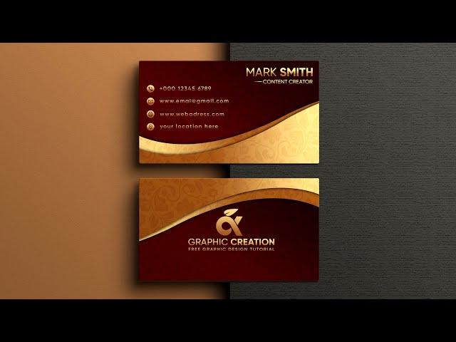 How To Make Luxury Business Card || Adobe Photoshop Tutorial