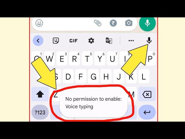 No permission to enable Voice typing