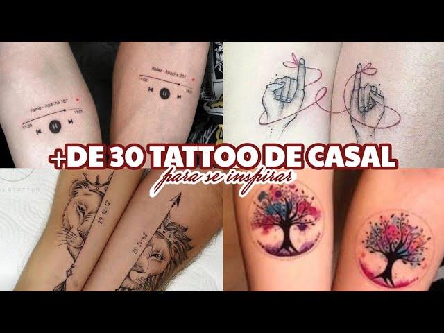 TATTOO DE CASAL | IDEIAS DE TATUAGEM PARA CASAL PARA SE INSPIRAR TATUAGEM DE AMOR