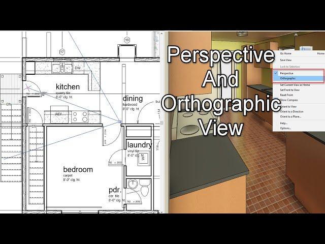 Understanding Orthographic and Perspective views in Revit