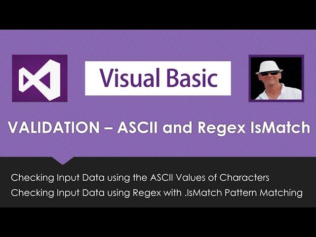 Visual Basic ASCII Codes Validations and Regex Validations - VB NET Tutorial