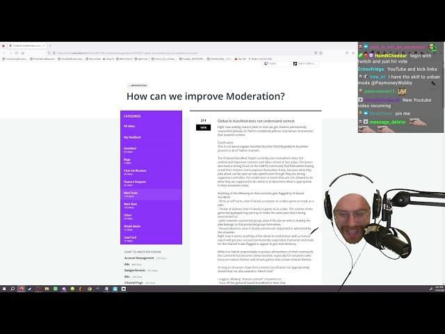 Twitch AI automod has been banning users without context (link to post in comments)