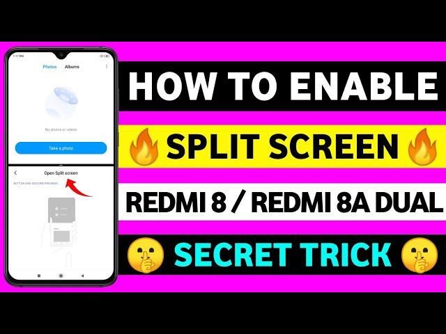 How To Enable Split Screen In Redmi 8 & 8a Dual | Split Screen In Redmi 8 | Redmi 8 Split Screen