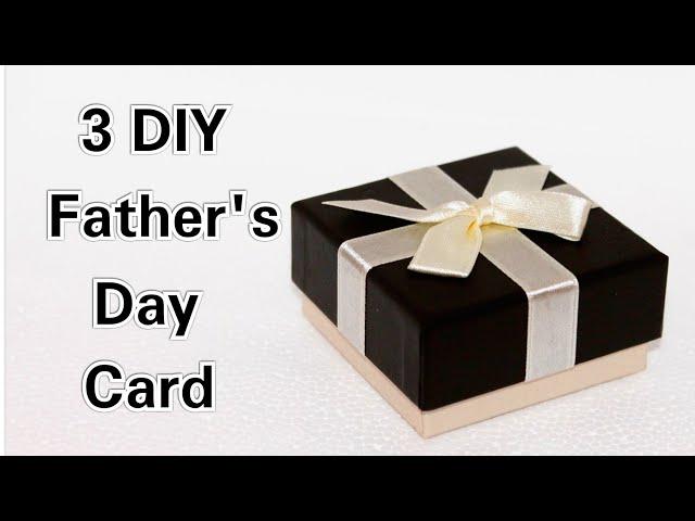 3 DIY Father's Day Card Ideas/Handmade Cards for Dad/How to make Father's Day Card Ideas