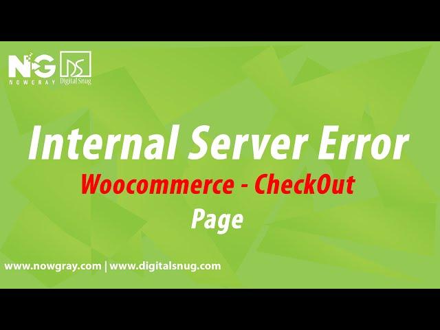 internal server error on checkout woocommerce