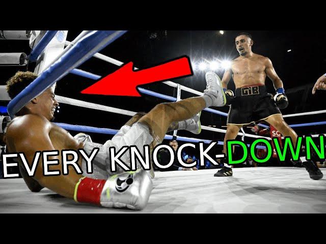 Every KNOCKDOWN from Gib vs Austin McBroom