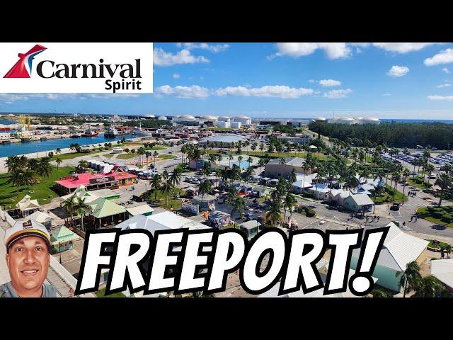 Freeport Cruise Port: No Excursion Booked - Bahamas | Carnival Spirit Cruise |  November 2024