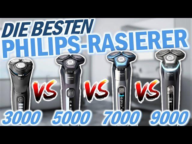 Die besten PHILIPS ELEKTRORASIERER 2025 | Philips Rasierer Test | Series 3000, 5000, 7000 & 9000